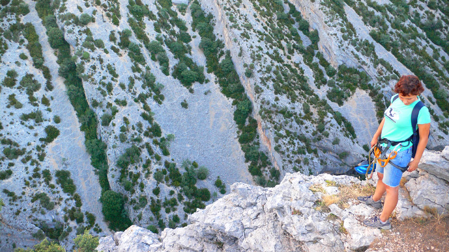 Cerca de la salida de la vía 