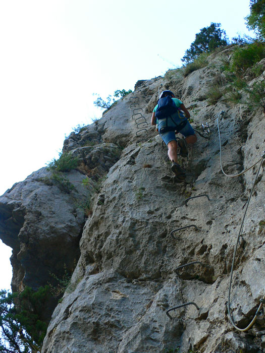 Entrada de la vía ferrata 