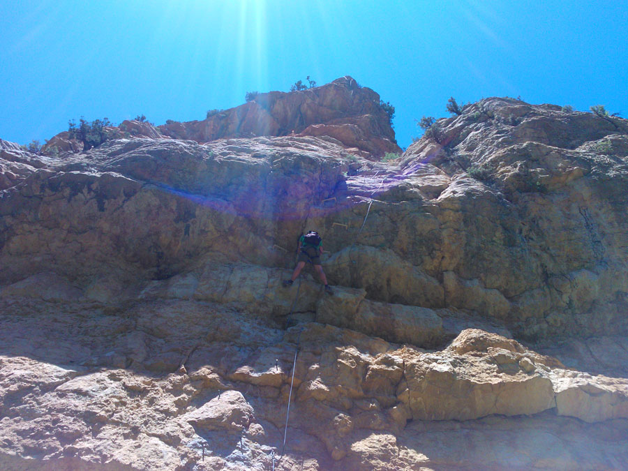 Encaramos el desplomado de la primera parte 