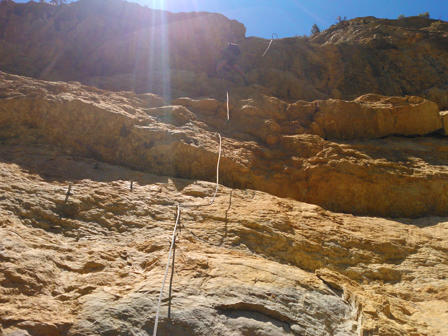 En el desplomado de la primera parte 