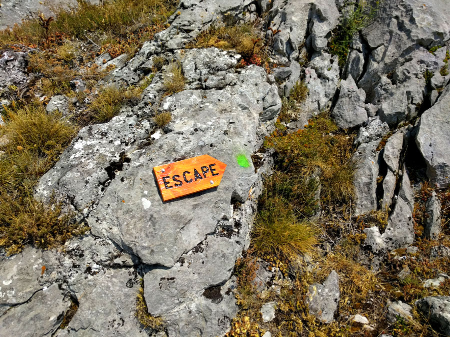 Escape para evitar el espolón aéreo 