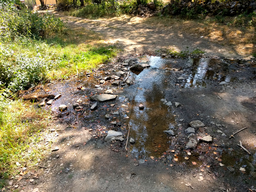 Cruzamos el río Aguilera 