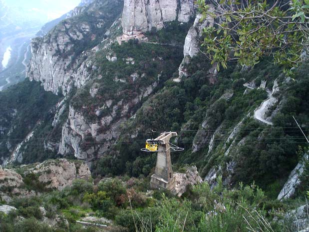 Tramo final de Canal de Santa María - podemos ver el camino del Rosari y la base de l