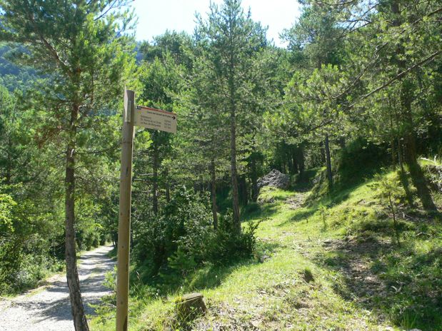 Indicador que nos lleva al Graell de Cal Pigot 