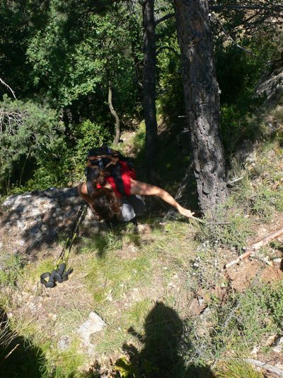 Pasado el Graell de Cal Pigot podemos subir hasta la Roca Foradada 