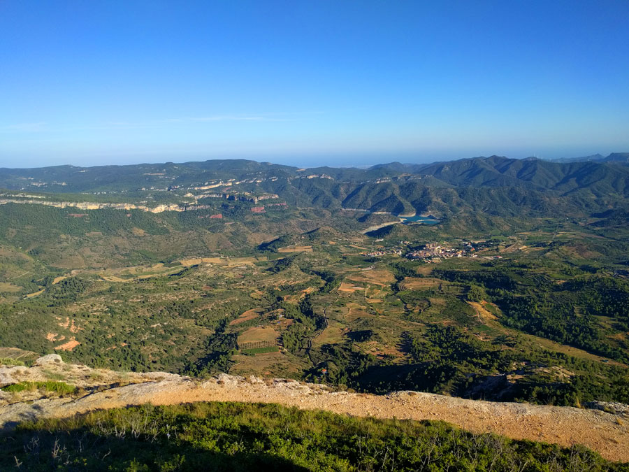 Amplias vistas hasta Siurana 