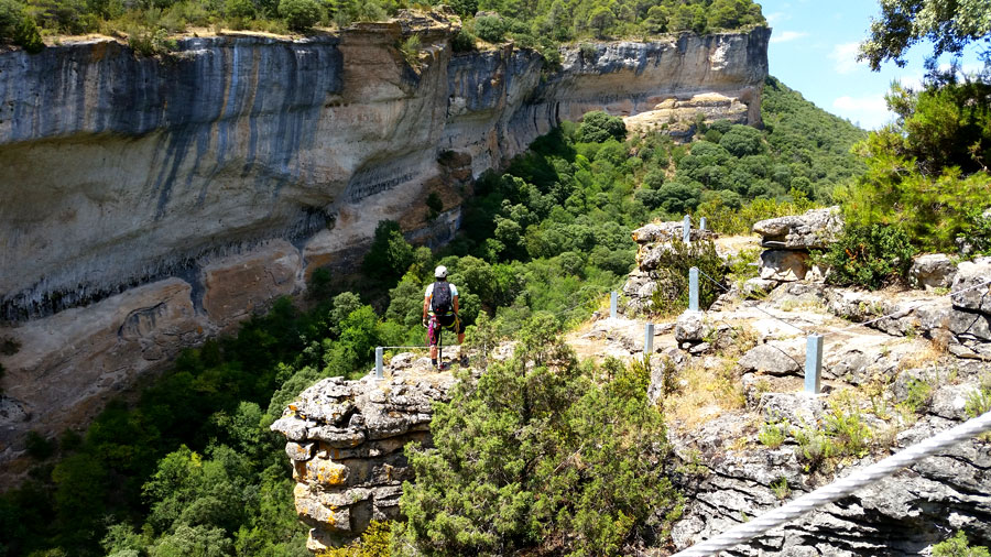 El final de la vía de las Buitreras coincide con el final de la vía ferrata del Estrecho © Javier Martín 