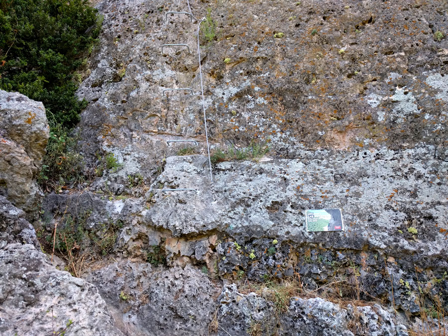 Inicio de la vía ferrata de las Buitreras 