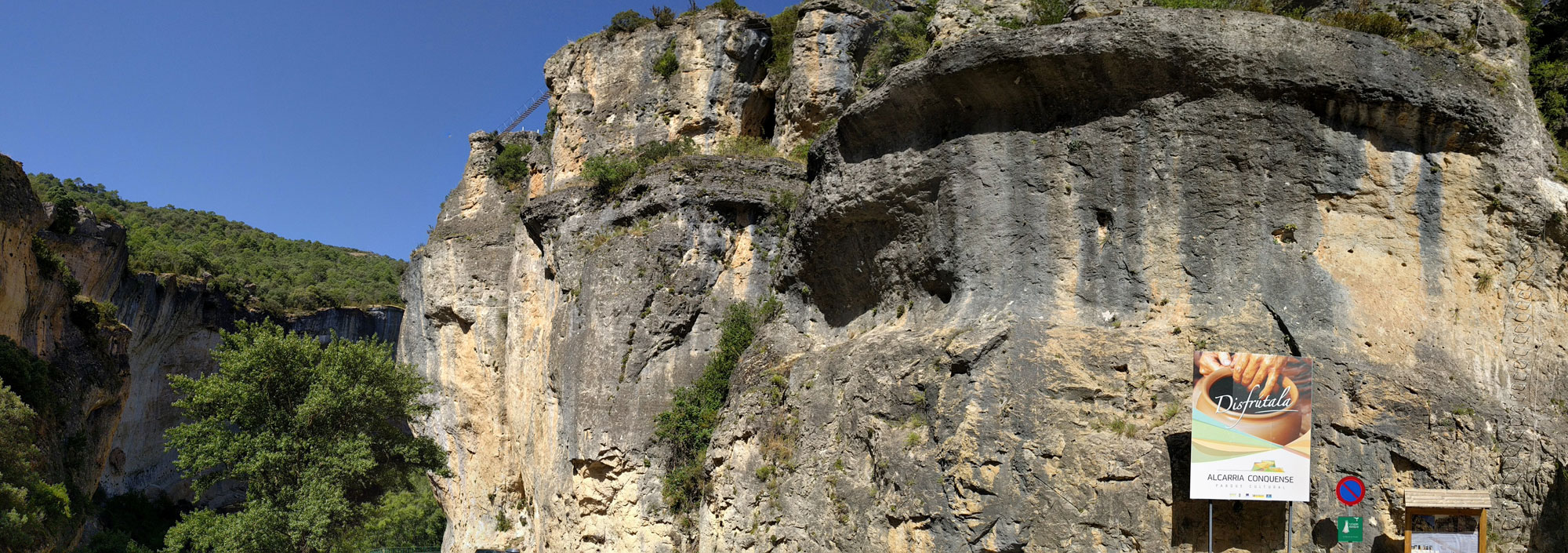 Panorámica de la vía ferrata 