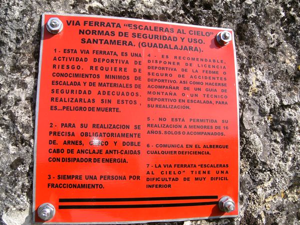 Normas de seguridad (© Daniel Arteche) 
