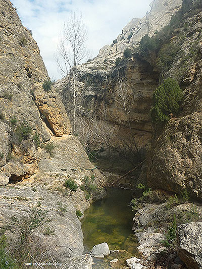 El río Radón con agua 