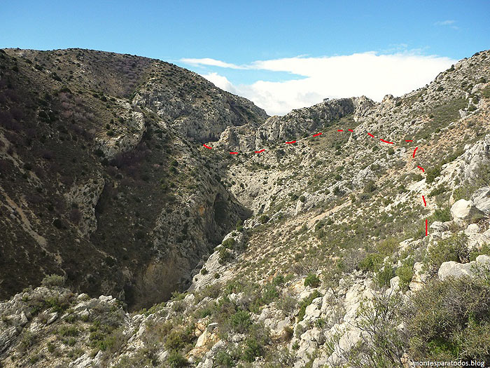 Vista de la media ladera 