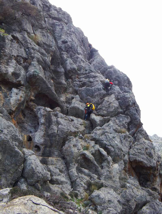 Último tramo de la ferrata 