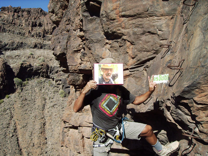 Inicio de la vía ferrata Jesús Beitia 2 