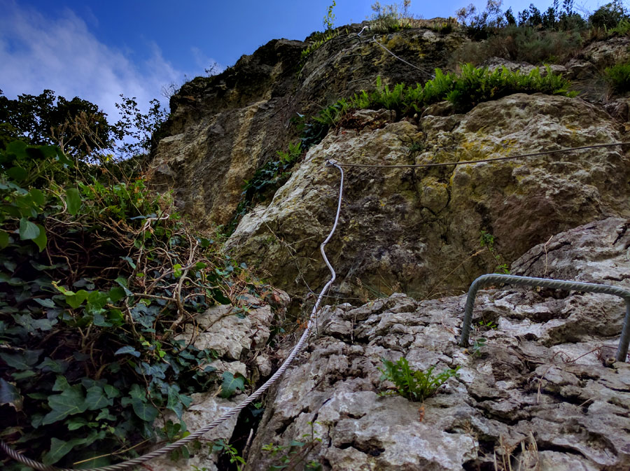 Subida vertical y desplome superior 