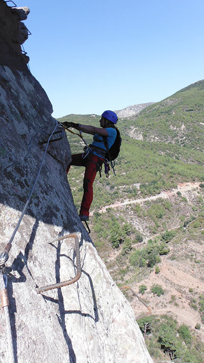 Salida de la vía ferrata 