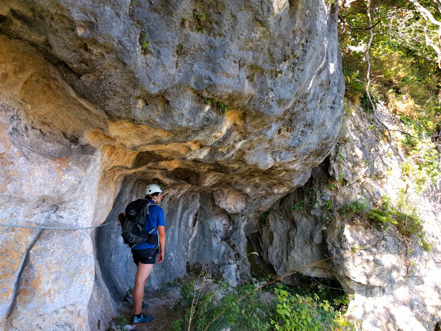 Flanqueo por una oquedad 