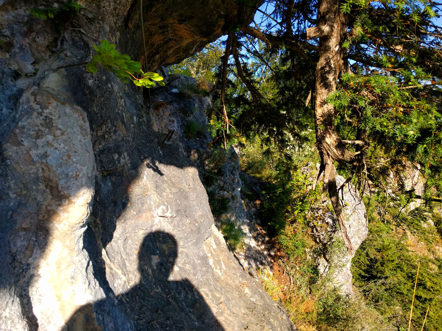 Salida de la vía ferrata 