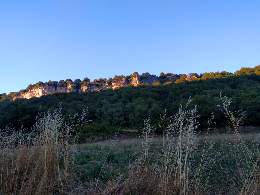 Vista de los riscos por los que transcurre la vía ferrata 