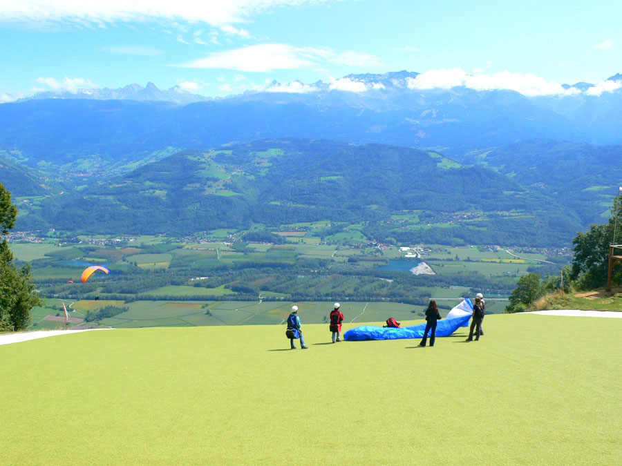 Zona de despegue de Parapentes en St. Hilaire 