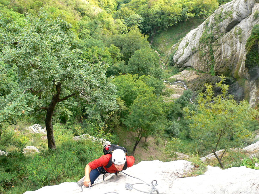 Tramo vertical cerca del Chemin de Ronde 