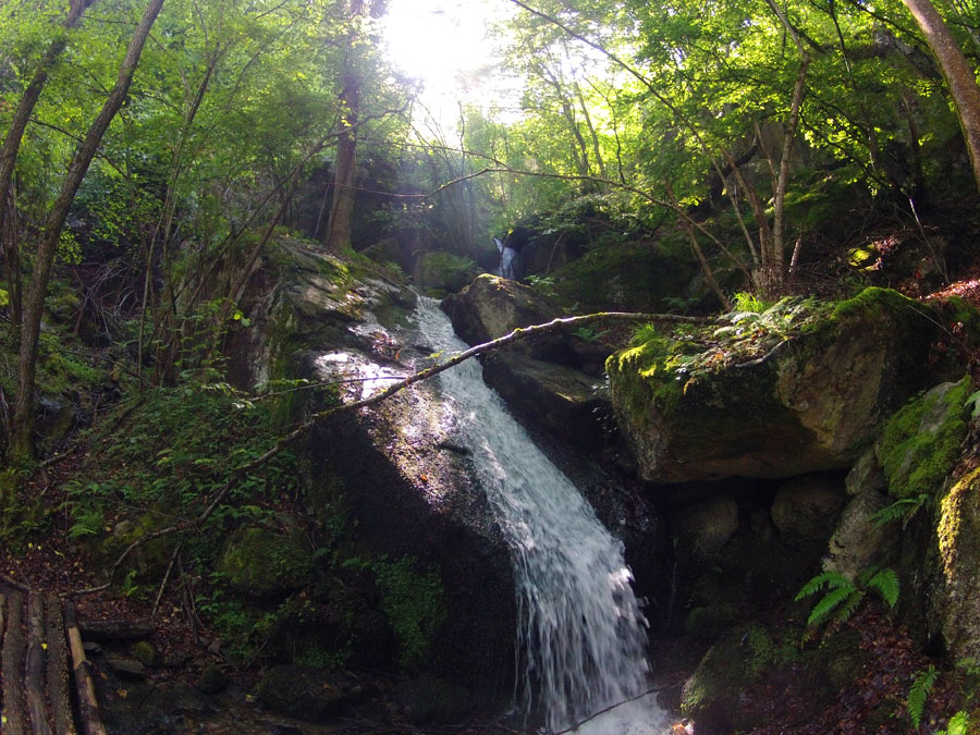 De bajada cruzamos el riachuelo de Soberpèra 