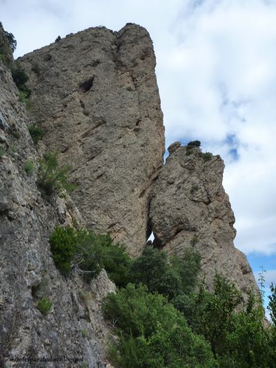 Entrada a la canal equipada (© Montañismo para todos) 