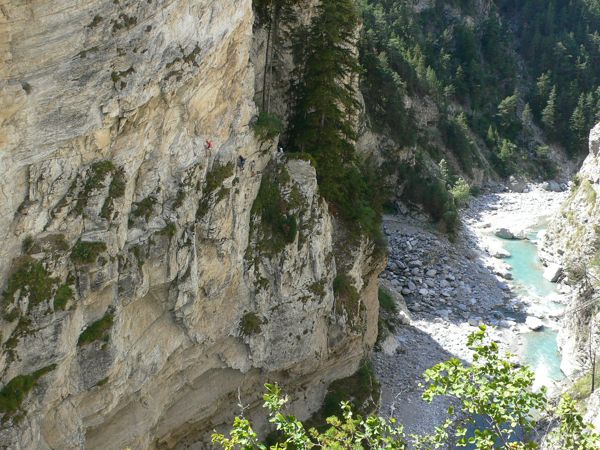 Desde La Descente aux Enfers vemos como La Montée au Purgatoire va cogiendo altura 