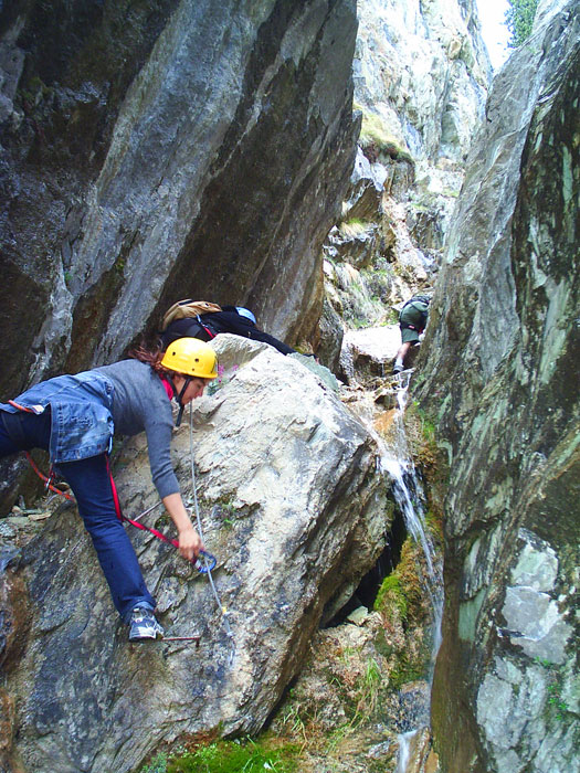 Entrando al tramo más encajonado 