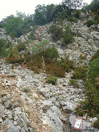 Final del primer tramo y escape (© Montes para todos) 