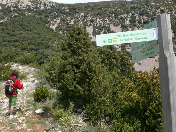 Regreso alternativo para evitar los tramos equipados - San Julián de Banzo/Camino de los Burros - 