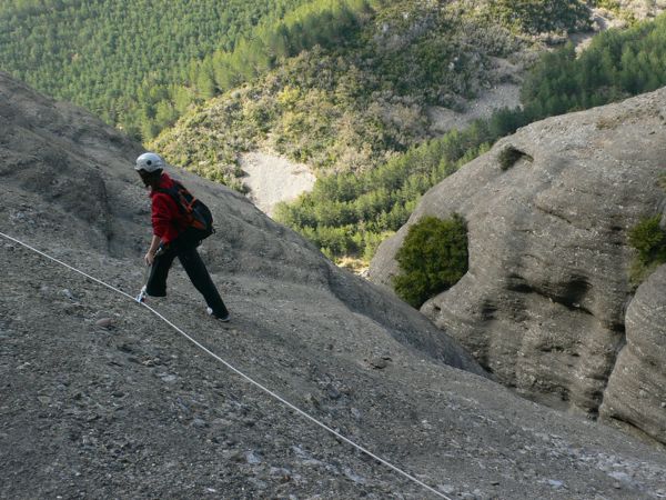 Hemos salido de la canal que ya queda a nuestra derecha 