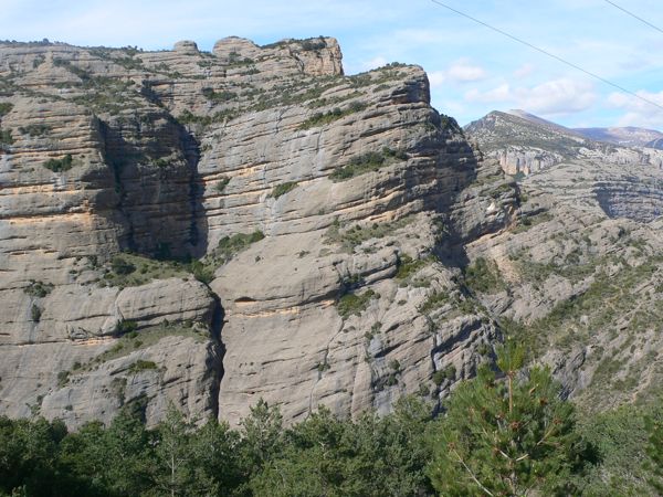 Vista de la Canal del Palomo y el circo ciego 