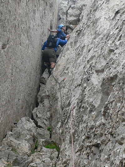 En el segundo tramo de la canal -el más recto- 