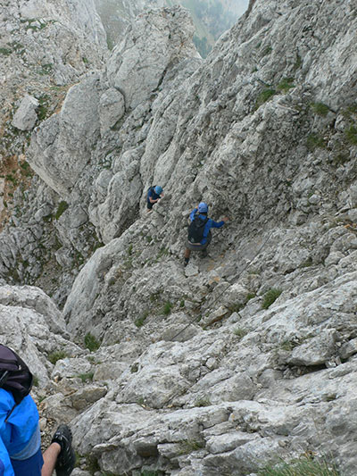 Salida de la zona de cadenas 