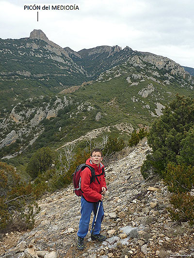 Collado en la cresta cimera 