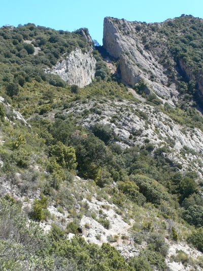 Vista al Espolón donde se inicia la vía ferrata Varela Portillo - Oeste 