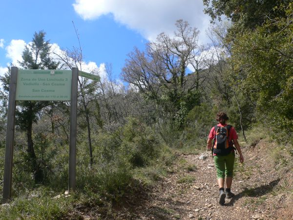 Primera subida a la loma de San Cosme 
