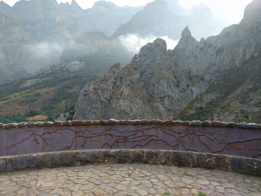 Indicaciones en el mirador del Tombo 
