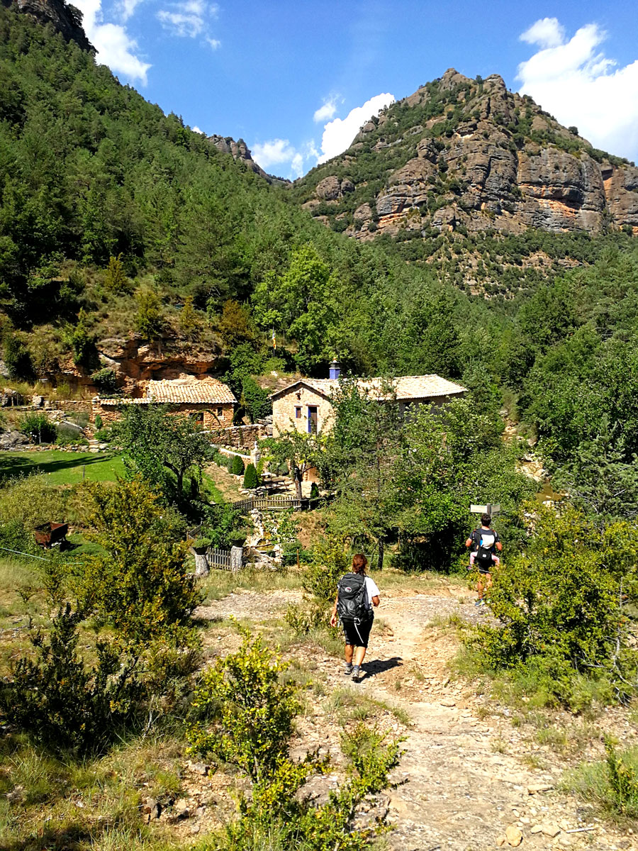 Llegamos al Molí de la Corriu 