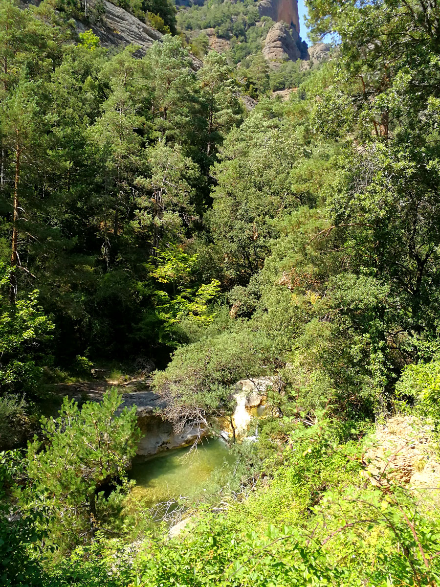 Pozas tentadoras del río Aigua de Valls 