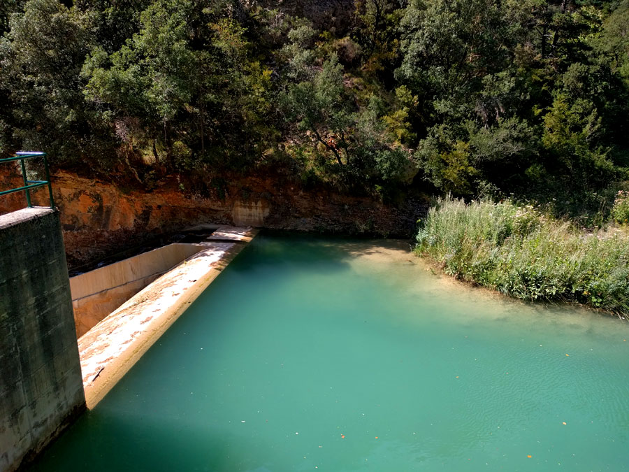 Otra presa en el río Aigua de Valls 