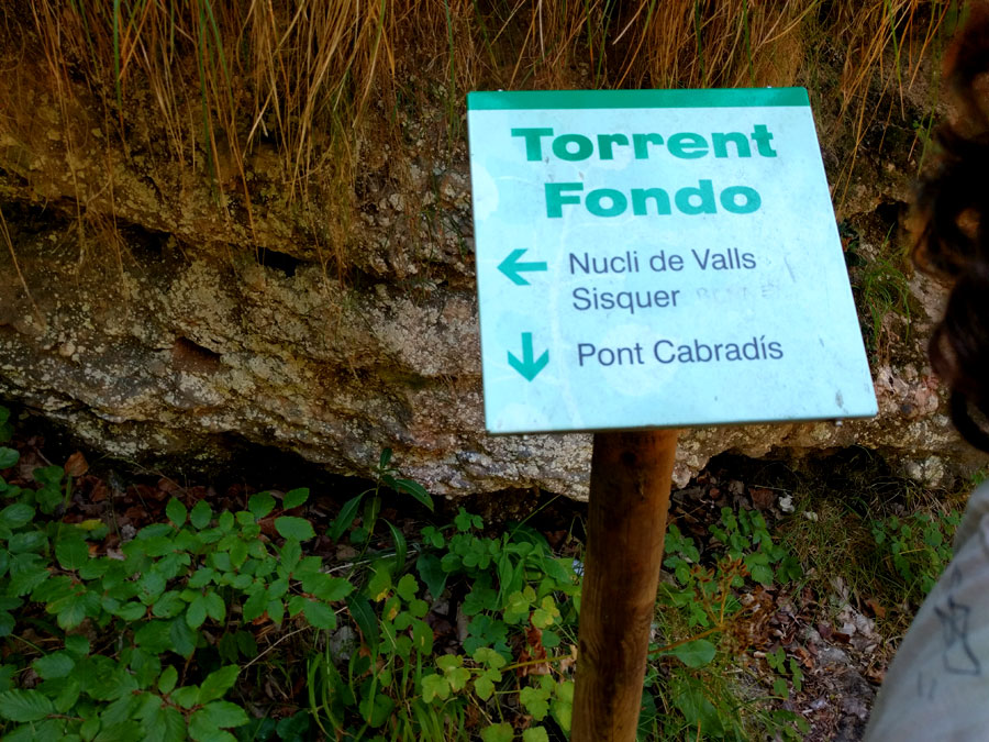 Seguimos hacia el pont Cabradís 