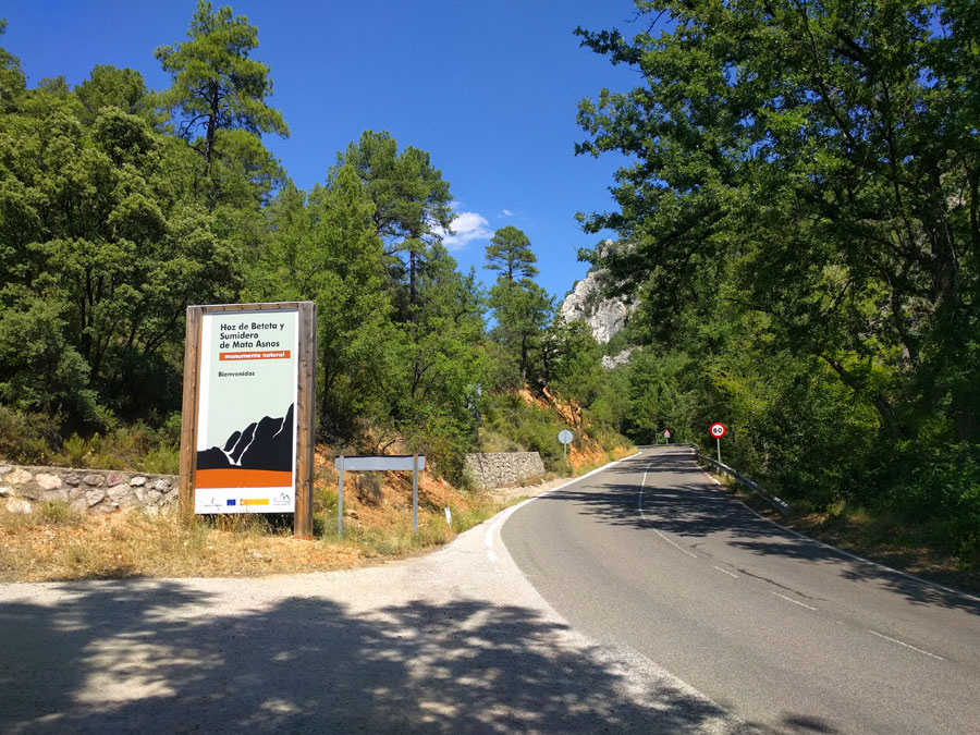 Salimos de Puente de Vadillos por la CM-210 