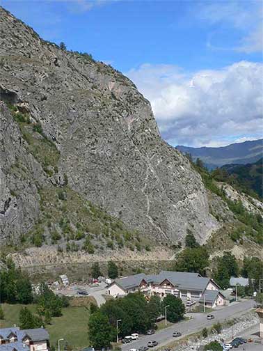 Vista general de la primera parte de la vía 