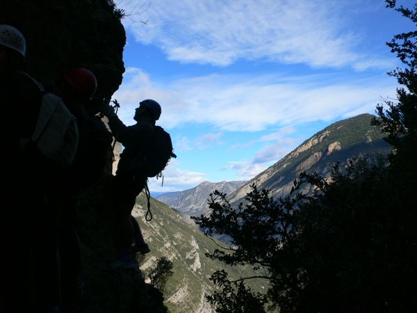 Franqueo para ir a buscar el puente colgante 