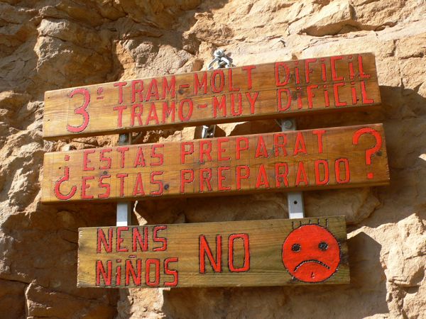 Aviso antes de iniciar la tercera pared 