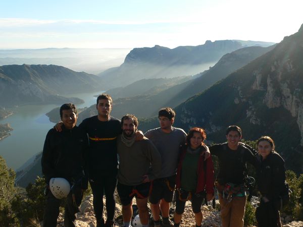 Foto de grupo desde la cumbre! 