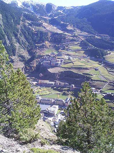 Canillo a vista de pájaro 