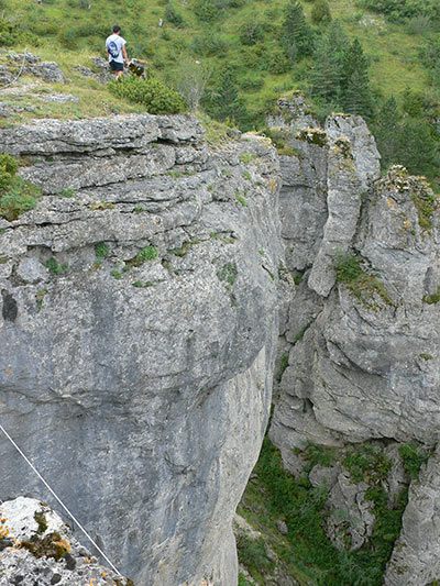 Salida alternativa de la vía ferrata 